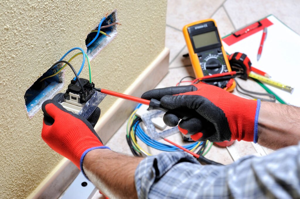Licensed electrician working in a Williamsburg Brooklyn loft — AE Electric