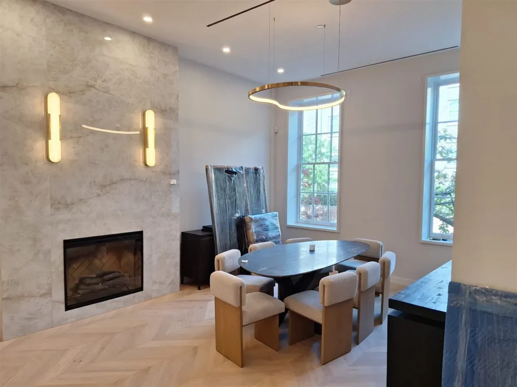 Light fixture installation in SoHo Manhattan — pendant and wall sconce wiring by AE Electric