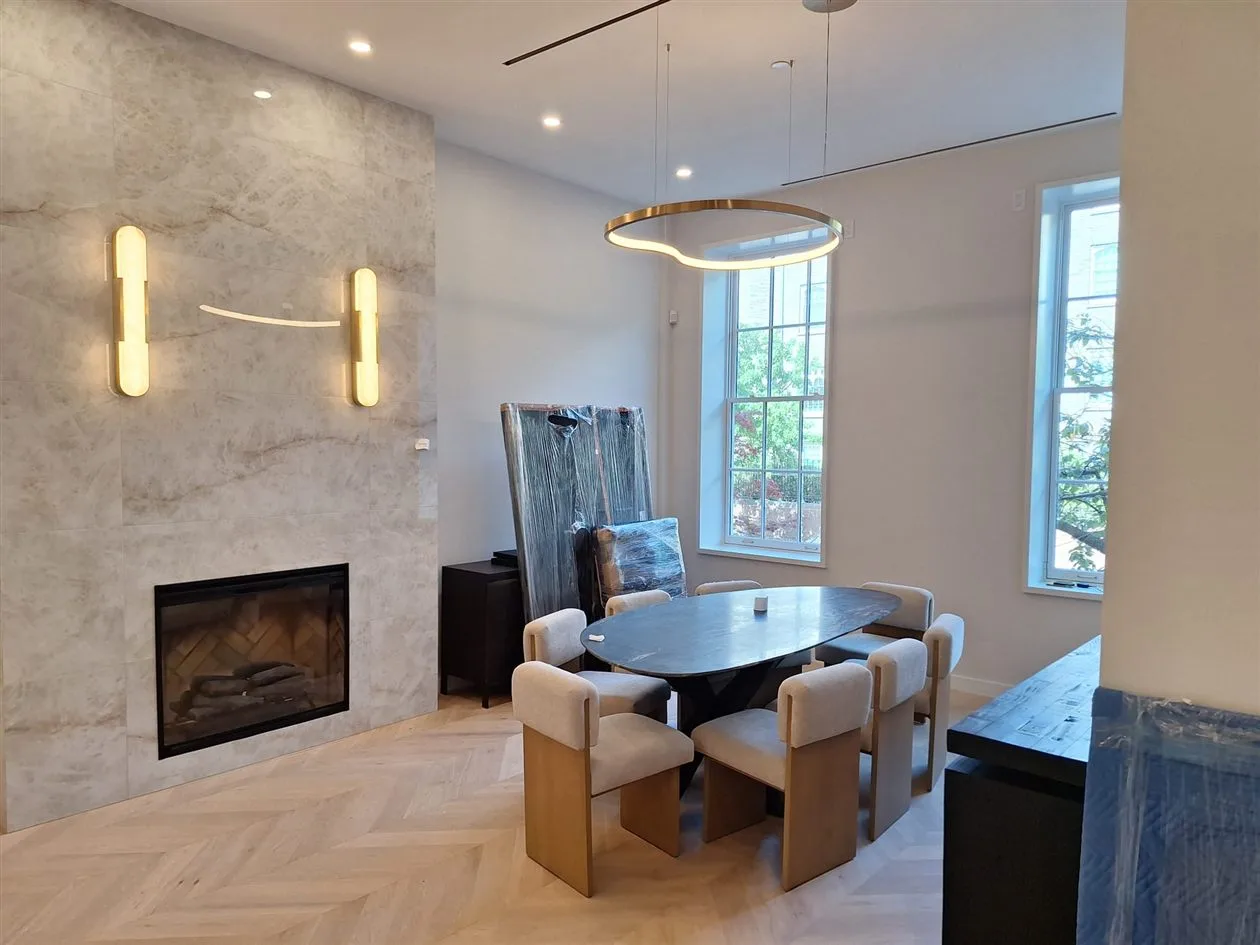 Light fixture installation in SoHo Manhattan — pendant and wall sconce wiring by AE Electric