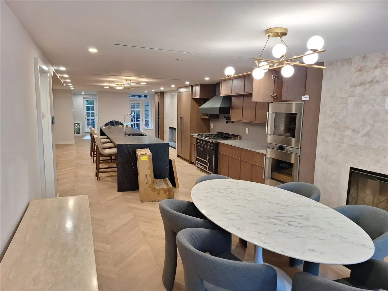 Completed brownstone interior in SoHo Manhattan with new recessed lighting and fixtures after a full rewire by AE Electric